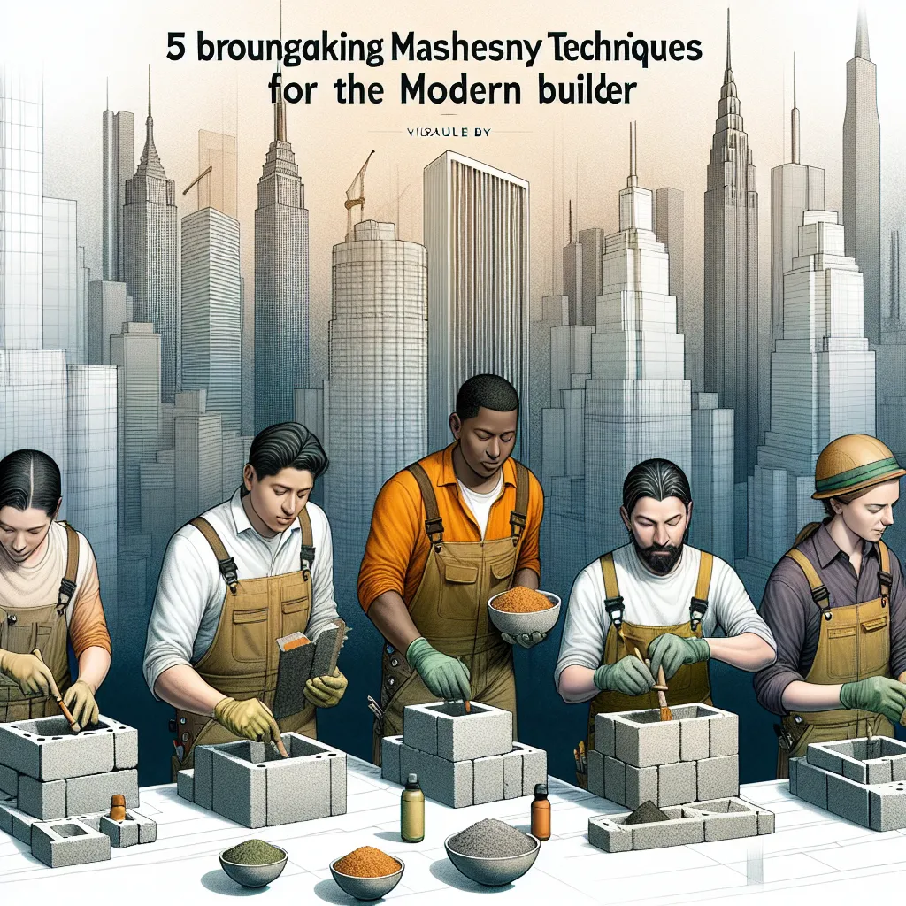 5 Groundbreaking Masonry Techniques for the Modern Builder