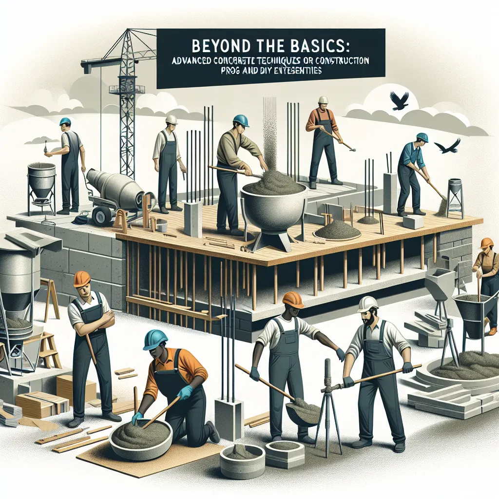 Beyond the Basics: Advanced Concrete Techniques for Construction Pros and DIY Enthusiasts