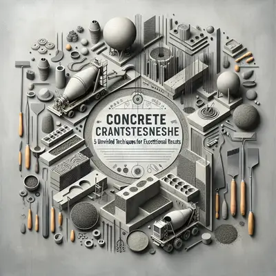 Concrete Craftsmanship: 5 Unveiled Techniques for Exceptional Results