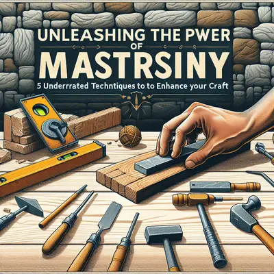 Unleashing the Power of Masonry: 5 Underrated Techniques to Enhance Your Craft